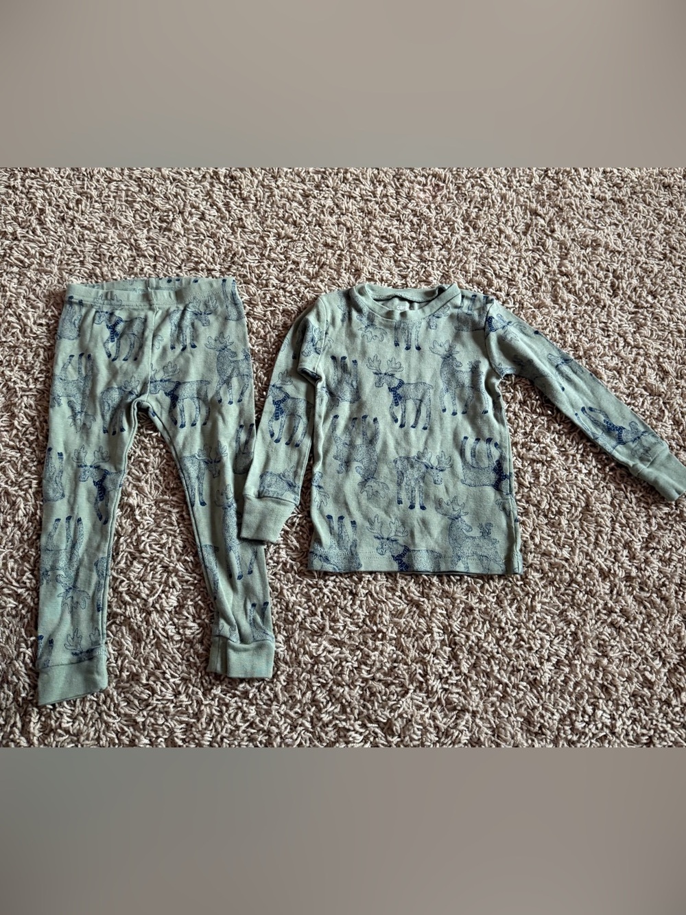 Carter’s Moose Pajama Set – Size 2T